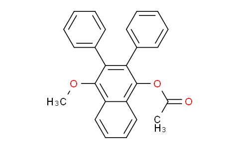 CAS No. 99107-53-6, 4-Methoxy-2,3-diphenylnaphthalen-1-yl acetate