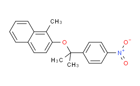 CAS No. 14851-08-2, 1-Methyl-2-((2-(4-nitrophenyl)propan-2-yl)oxy)naphthalene