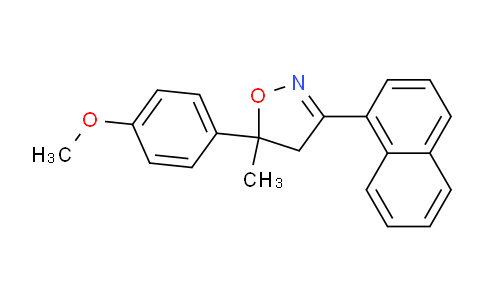 CAS No. 653601-95-7, 5-(4-Methoxyphenyl)-5-methyl-3-(naphthalen-1-yl)-4,5-dihydroisoxazole