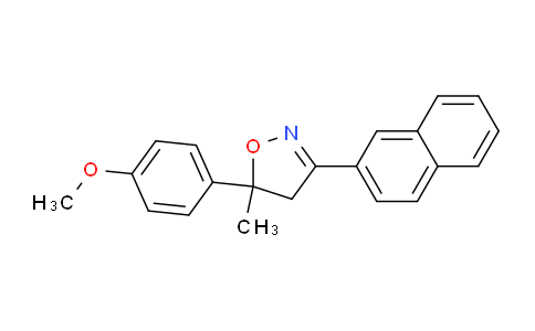 CAS No. 653601-89-9, 5-(4-Methoxyphenyl)-5-methyl-3-(naphthalen-2-yl)-4,5-dihydroisoxazole