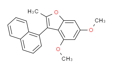 CAS No. 922140-84-9, 4,6-Dimethoxy-2-methyl-3-(naphthalen-1-yl)benzofuran