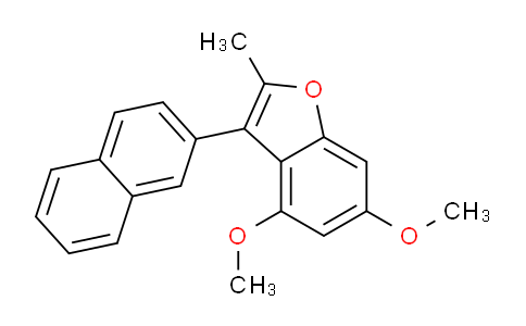 CAS No. 922140-86-1, 4,6-Dimethoxy-2-methyl-3-(naphthalen-2-yl)benzofuran