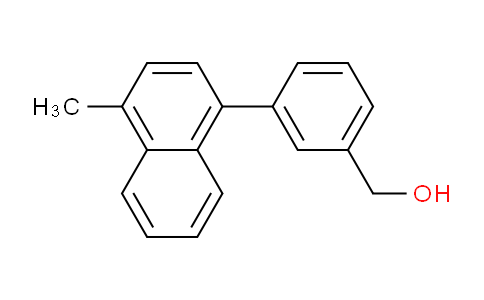 CAS No. 1349719-08-9, (3-(4-Methylnaphthalen-1-yl)phenyl)methanol