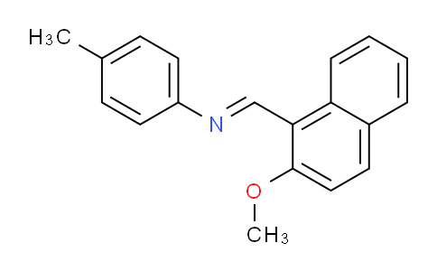 CAS No. 62595-38-4, N-((2-Methoxynaphthalen-1-yl)methylene)-4-methylaniline