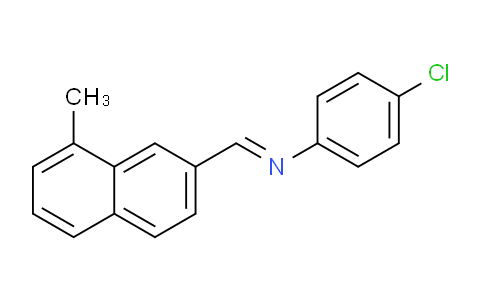 CAS No. 144412-60-2, (E)-4-Chloro-N-((8-methylnaphthalen-2-yl)methylene)aniline