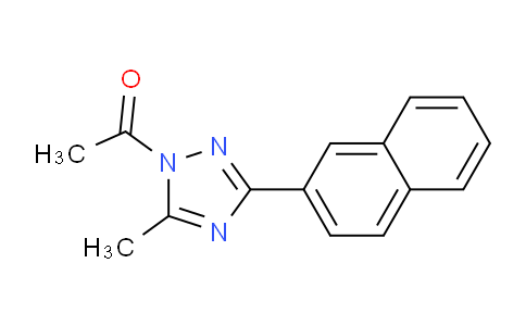 CAS No. 61598-92-3, 1-(5-Methyl-3-(naphthalen-2-yl)-1H-1,2,4-triazol-1-yl)ethan-1-one