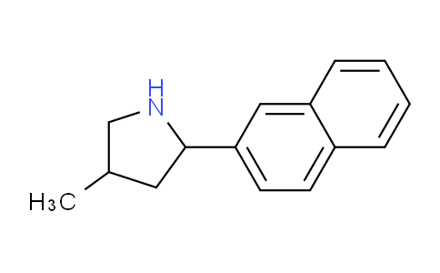 CAS No. 603068-81-1, 4-Methyl-2-(naphthalen-2-yl)pyrrolidine
