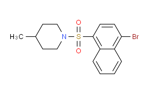 CAS No. 364623-38-1, 1-((4-bromonaphthalen-1-yl)sulfonyl)-4-methylpiperidine
