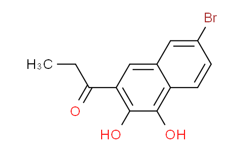 CAS No. 52749-67-4, 1-(7-Bromo-3,4-dihydroxynaphthalen-2-yl)propan-1-one