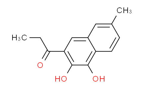 CAS No. 61983-39-9, 1-(3,4-Dihydroxy-7-methylnaphthalen-2-yl)propan-1-one