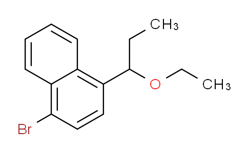 CAS No. 1394023-91-6, 1-Bromo-4-(1-ethoxypropyl)naphthalene