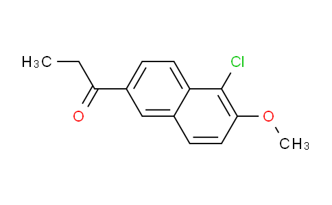 CAS No. 69750-45-4, 1-(5-Chloro-6-methoxynaphthalen-2-yl)propan-1-one