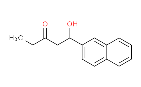 CAS No. 821771-89-5, 1-Hydroxy-1-(naphthalen-2-yl)pentan-3-one