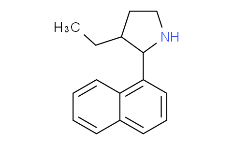 CAS No. 525537-17-1, 3-Ethyl-2-(naphthalen-1-yl)pyrrolidine