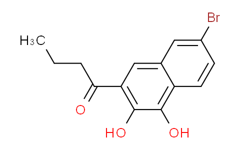 CAS No. 61983-30-0, 1-(7-Bromo-3,4-dihydroxynaphthalen-2-yl)butan-1-one