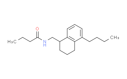CAS No. 820974-74-1, N-((5-Butyl-1,2,3,4-tetrahydronaphthalen-1-yl)methyl)butyramide