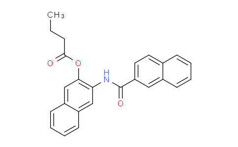 CAS No. 88340-43-6, 3-(2-Naphthamido)naphthalen-2-yl butyrate