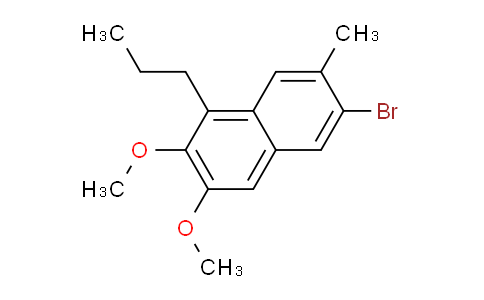 CAS No. 213971-39-2, 6-Bromo-2,3-dimethoxy-7-methyl-1-propylnaphthalene