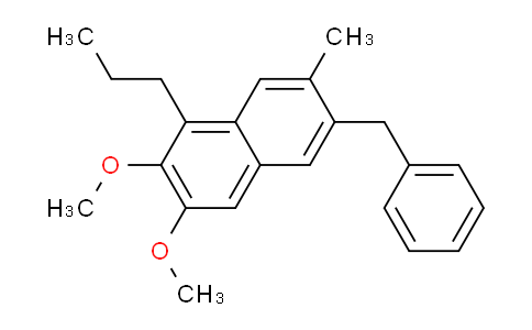 CAS No. 213971-42-7, 6-Benzyl-2,3-dimethoxy-7-methyl-1-propylnaphthalene