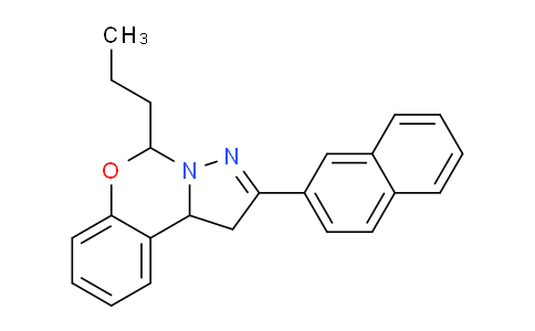 CAS No. 303059-85-0, 2-(Naphthalen-2-yl)-5-propyl-5,10b-dihydro-1H-benzo[e]pyrazolo[1,5-c][1,3]oxazine