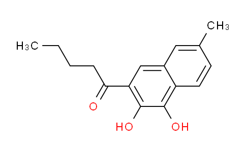 CAS No. 61983-41-3, 1-(3,4-Dihydroxy-7-methylnaphthalen-2-yl)pentan-1-one