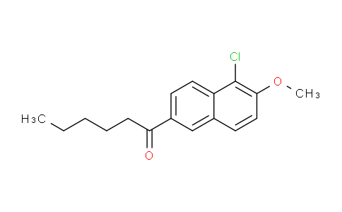 CAS No. 1221409-20-6, 1-(5-Chloro-6-methoxynaphthalen-2-yl)hexan-1-one