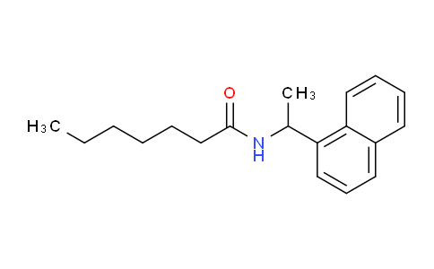 CAS No. 158111-00-3, N-(1-(Naphthalen-1-yl)ethyl)heptanamide