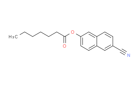 CAS No. 61699-19-2, 6-Cyanonaphthalen-2-yl heptanoate