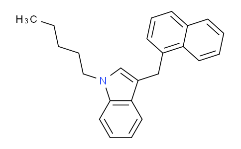 CAS No. 619294-35-8, 3-(Naphthalen-1-ylmethyl)-1-pentyl-1H-indole