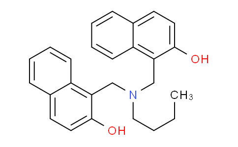 CAS No. 6642-17-7, 1,1'-((Butylazanediyl)bis(methylene))bis(naphthalen-2-ol)