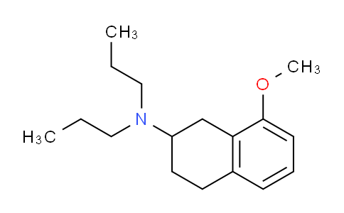 CAS No. 3897-94-7, 8-Methoxy-N,N-dipropyl-1,2,3,4-tetrahydronaphthalen-2-amine
