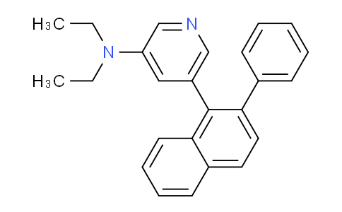 CAS No. 612086-28-9, N,N-Diethyl-5-(2-phenylnaphthalen-1-yl)pyridin-3-amine