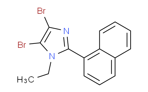 CAS No. 906477-08-5, 4,5-Dibromo-1-ethyl-2-(naphthalen-1-yl)-1H-imidazole