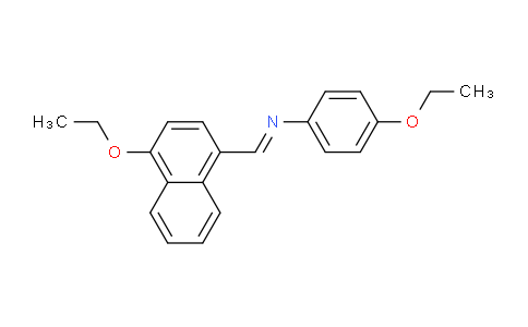 CAS No. 88123-24-4, 4-Ethoxy-N-((4-ethoxynaphthalen-1-yl)methylene)aniline