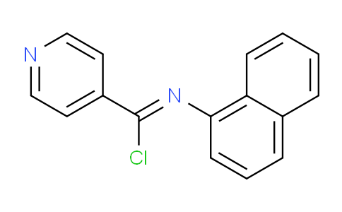 CAS No. 652148-60-2, N-(Naphthalen-1-yl)isonicotinimidoyl chloride