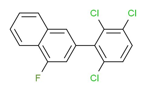 CAS No. 1361668-19-0, 1-Fluoro-3-(2,3,6-trichlorophenyl)naphthalene