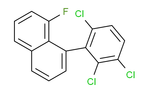 CAS No. 1361539-20-9, 1-Fluoro-8-(2,3,6-trichlorophenyl)naphthalene