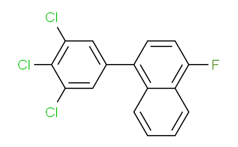 CAS No. 1361528-29-1, 1-Fluoro-4-(3,4,5-trichlorophenyl)naphthalene