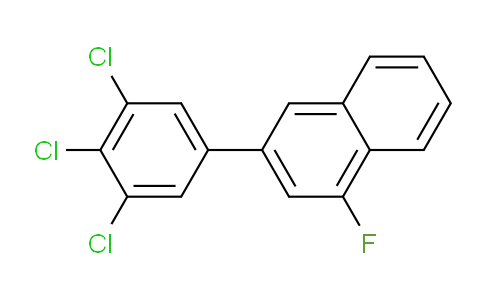 CAS No. 1361554-93-9, 1-Fluoro-3-(3,4,5-trichlorophenyl)naphthalene