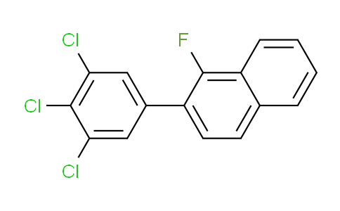 CAS No. 1361472-64-1, 1-Fluoro-2-(3,4,5-trichlorophenyl)naphthalene