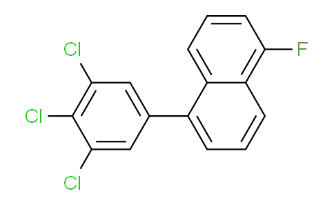 CAS No. 1361602-87-0, 1-Fluoro-5-(3,4,5-trichlorophenyl)naphthalene