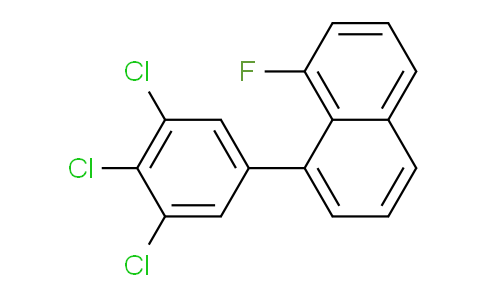 CAS No. 1361554-18-8, 1-Fluoro-8-(3,4,5-trichlorophenyl)naphthalene