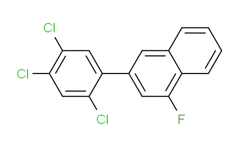 CAS No. 1261471-21-9, 1-Fluoro-3-(2,4,5-trichlorophenyl)naphthalene