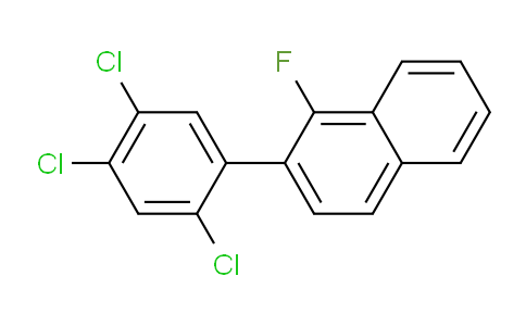 CAS No. 1261615-02-4, 1-Fluoro-2-(2,4,5-trichlorophenyl)naphthalene