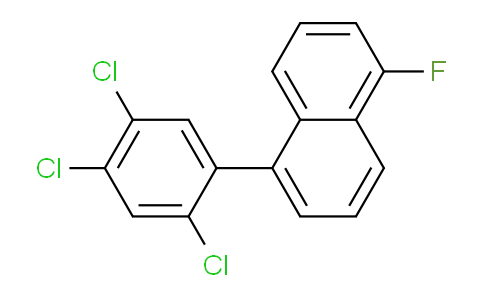 CAS No. 1261613-29-9, 1-Fluoro-5-(2,4,5-trichlorophenyl)naphthalene