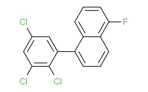 CAS No. 1361654-48-9, 1-Fluoro-5-(2,3,5-trichlorophenyl)naphthalene