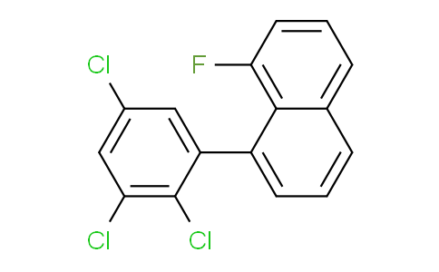 CAS No. 1361698-77-2, 1-Fluoro-8-(2,3,5-trichlorophenyl)naphthalene
