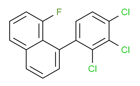 CAS No. 1361549-12-3, 1-Fluoro-8-(2,3,4-trichlorophenyl)naphthalene