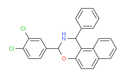 CAS No. 24609-74-3, 3-(3,4-Dichlorophenyl)-1-phenyl-2,3-dihydro-1H-naphtho[1,2-e][1,3]oxazine
