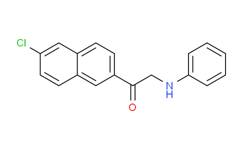 CAS No. 62244-86-4, 1-(6-Chloronaphthalen-2-yl)-2-(phenylamino)ethanone